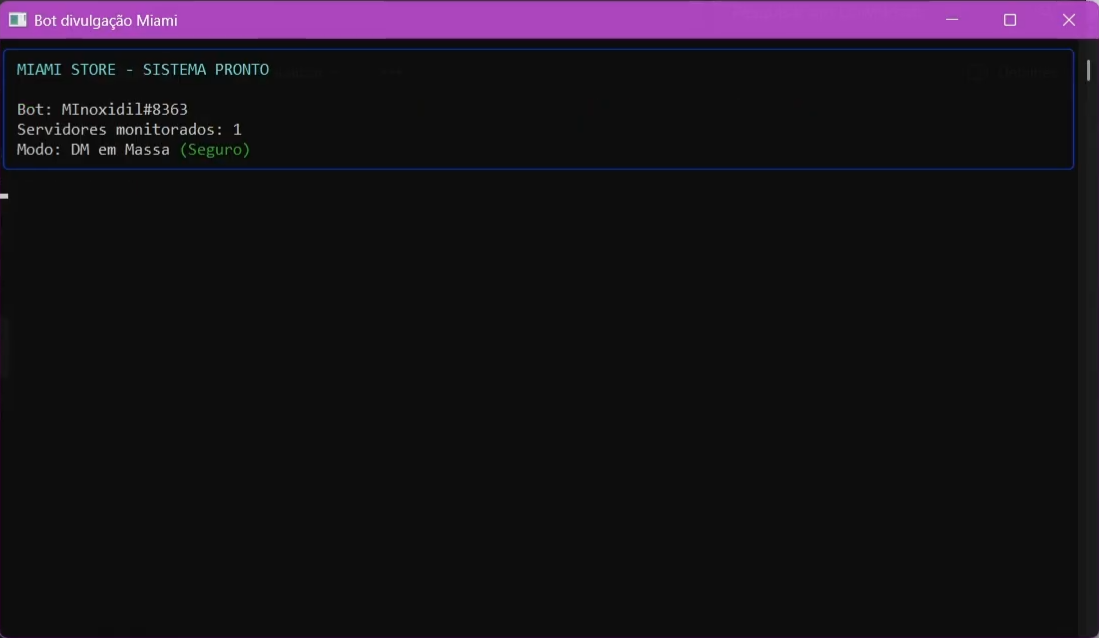 Bot de divulgação privado MIAMI